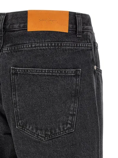Second / Layer Second Layer Big Papi Relaxed Straight Leg Jeans In Black