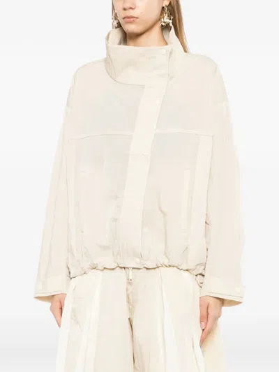 Cotemp Drawstring-waist Jacket In Neutral