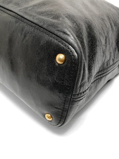 Pre-owned Prada 2000s Logo Shoulder Bag In Black