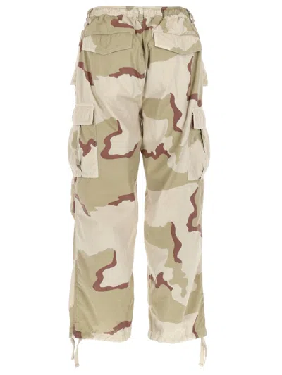 Amish Camouflage-print Drawstring Cargo Pants In Multi