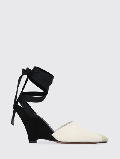 Jacquemus The High Espadrilles Colorblocked Wedge Mules In Neutral