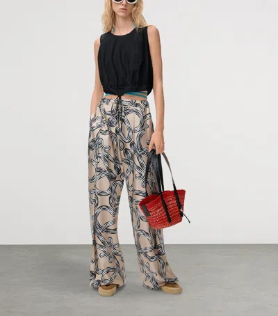 Loewe Drawstring Casual Pants In Neutral