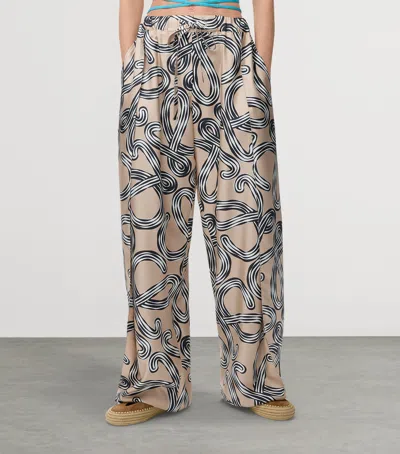Loewe Drawstring Casual Pants In Neutral
