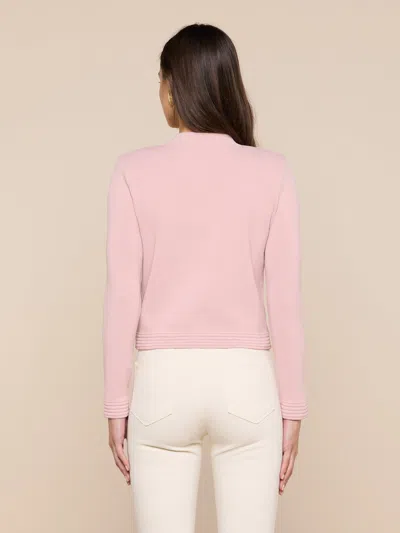 L'agence Patsy Cropped Cardigan In Pink