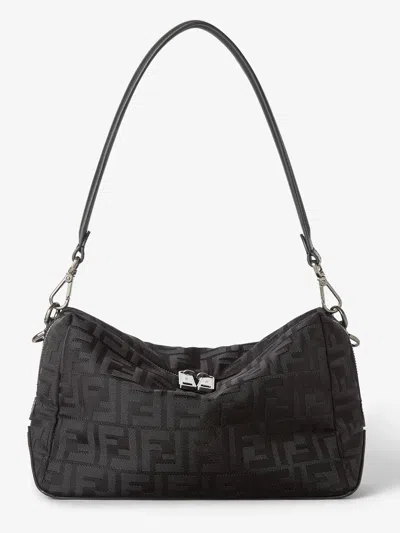 Fendi Medium Squared Ff Bag For Him In Black