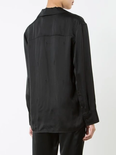 Shop Alexander Wang Exotic Dancer Pyjama Shirt - Black