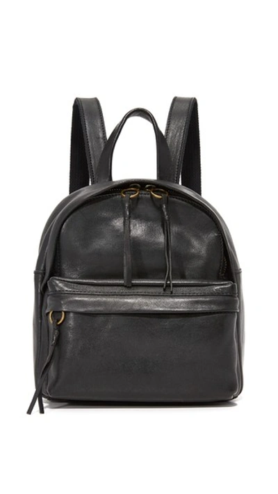Madewell The Lorimer Mini Backpack In True Black