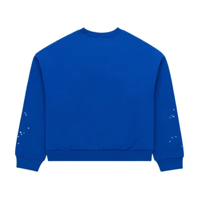 Sp5der Varsity Web Sweater In Blue