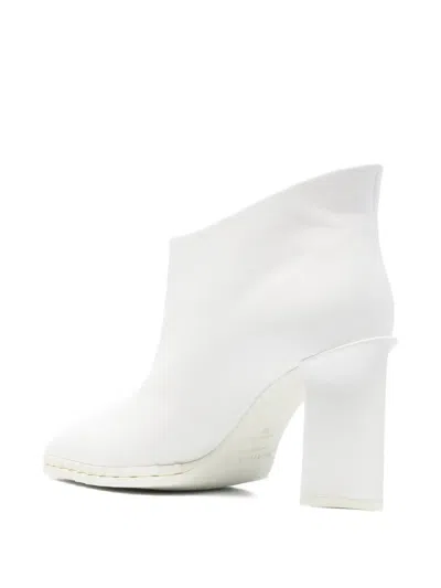 Rayla K Point-toe Leather Boots In White