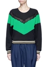 STELLA MCCARTNEY Lace trim colourblock sweatshirt