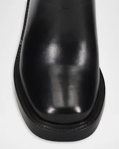 Frye Kate Harness Leather Mid-calf Boots In Black