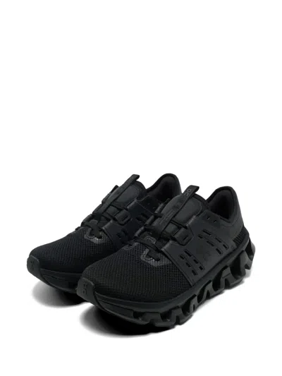 On Running Black Polyester Rubber Cloudswift Amp 1 Sneakers In Black