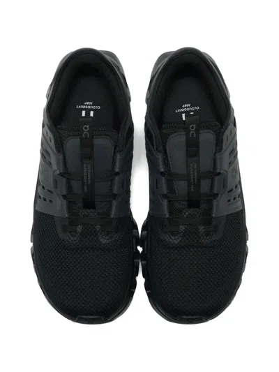 On Running Black Polyester Rubber Cloudswift Amp 1 Sneakers In Black