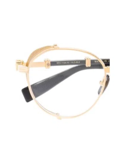 Balmain Brigade Round-frame Optical Glasses In Green