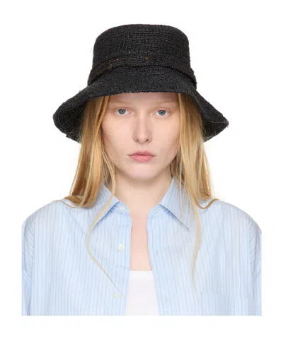 Rag & Bone Lela Rollable Hat In Black