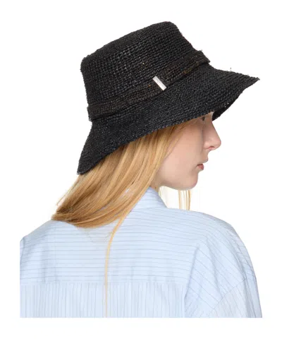Rag & Bone Lela Rollable Hat In Black