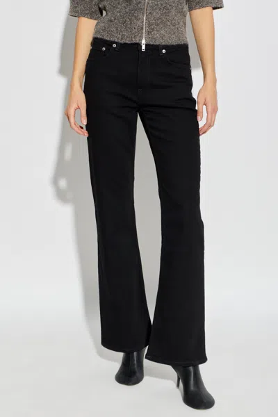 Samsoe & Samsoe Button-fastening Jeans In Black