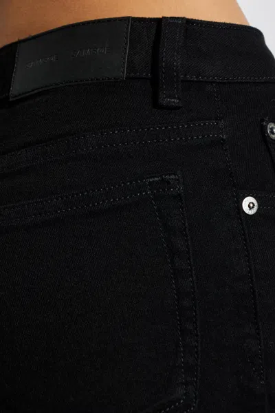 Samsoe & Samsoe Button-fastening Jeans In Black
