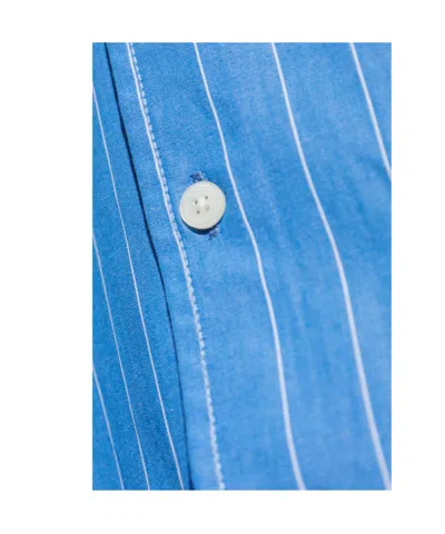 Samsoe & Samsoe Striped-pattern Shirt In Blue