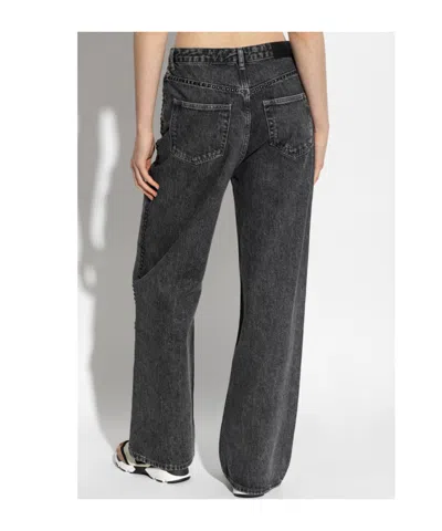 Samsoe & Samsoe Studded Denim Jeans In Black
