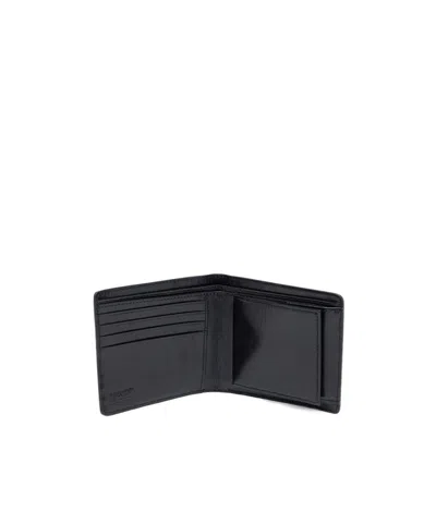 Diesel Embossed Bi-fold Wallet In Black
