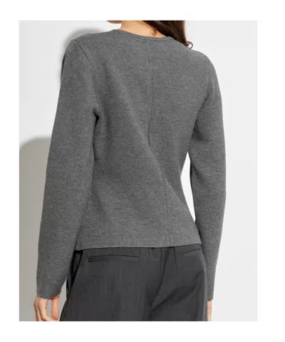 Samsoe & Samsoe Single-breasted Cardigan In Gray