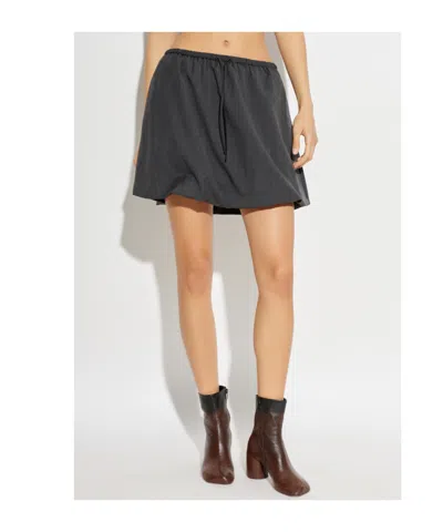 Samsoe & Samsoe Saroko Drawstring Skirt In Gray