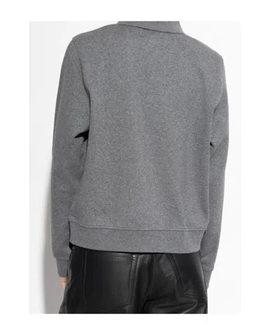 Samsoe & Samsoe Sadory Collared Polo Top In Gray