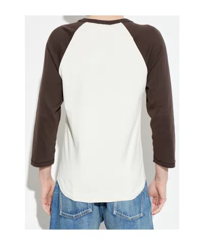 A.p.c. Raglan Long Sleeve T-shirt In Multi