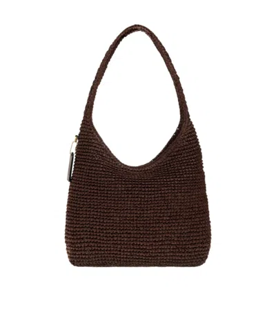 Coach Refined Weave Straw Brooklyn 28 In Maple