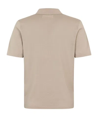 Samsoe & Samsoe Wool Polo Shirt In Neutral