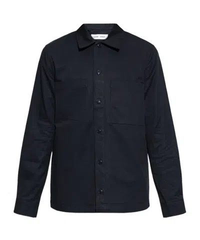 Samsoe & Samsoe Sataka Button-up Shirt Jacket In Blue