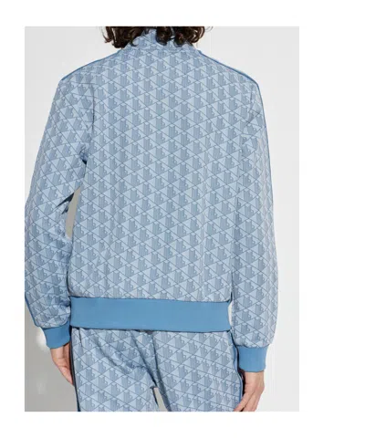Lacoste Light Blue Paris Jacquard Jacket In Blue