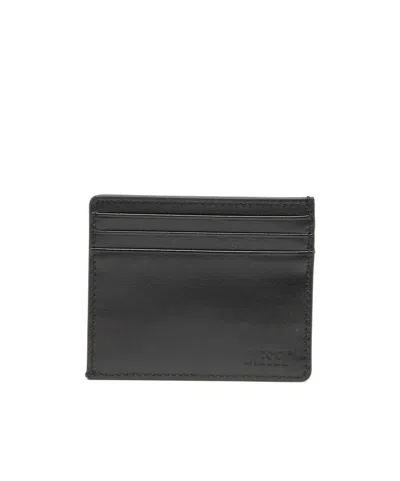 Diesel Logo-embossed Card Case In Gray