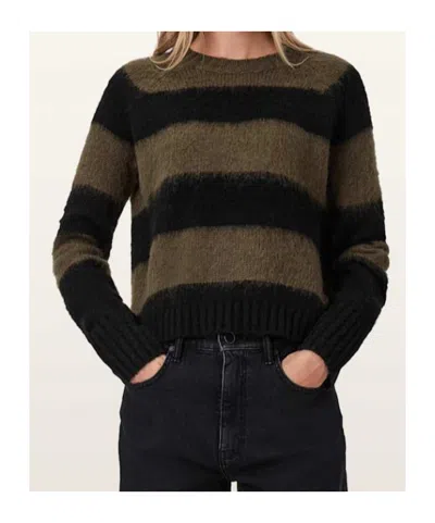 Allsaints Lou Brushed Stripe Sweater In Multi