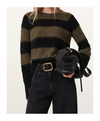 Allsaints Lou Brushed Stripe Sweater In Multi