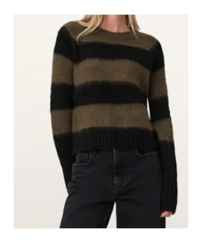Allsaints Lou Brushed Stripe Sweater In Multi