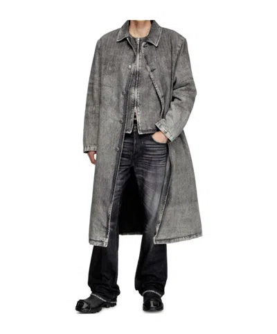 Diesel D-jack-s1 Single-breasted Coat In Brown