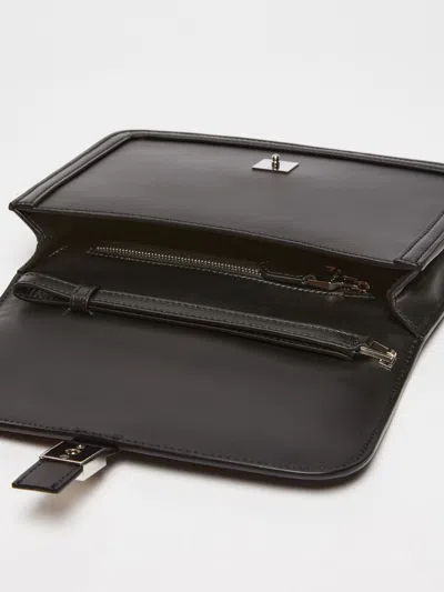 Max Mara Bianca Clutch Bag In Black