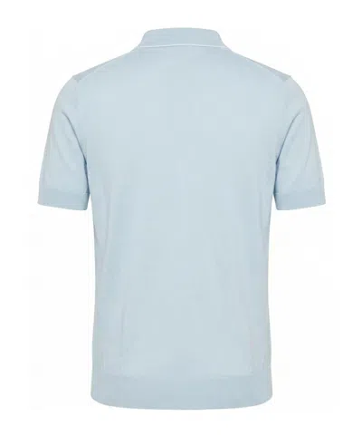 Peserico Buttoned Polo In Blue