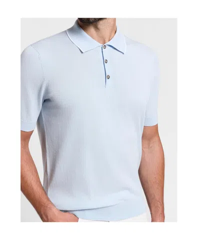 Peserico Buttoned Polo In Blue