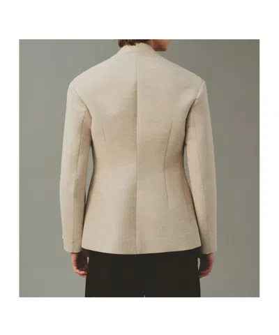Jacquemus Bastide Wrap-front Blazer In Brown