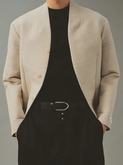 Jacquemus Bastide Wrap-front Blazer In Brown