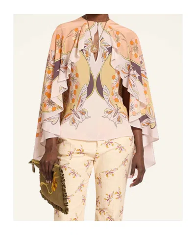 La Doublej Magic Ruffled Top In Multi