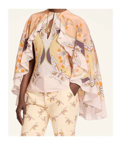La Doublej Magic Ruffled Top In Multi