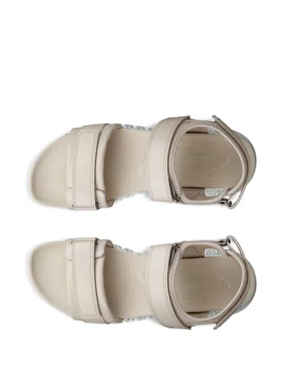 Ecco Touch-strap Sandals In Neutral