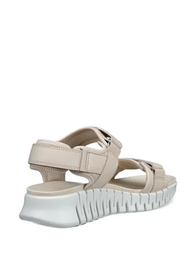 Ecco Touch-strap Sandals In Neutral