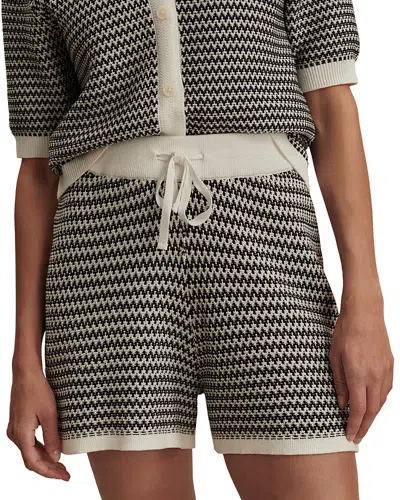 Varley Cotton Knitted Villiers Shorts In Multi