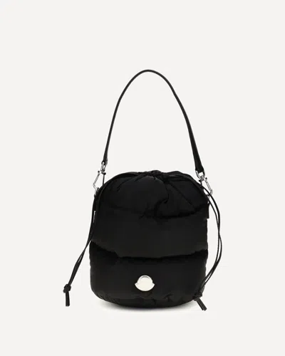 Moncler Caradoc Fabric Bucket Bag With Adjustable Strap In Black