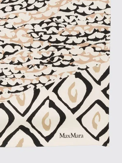 Max Mara Maxi Silk Scarf In Orange